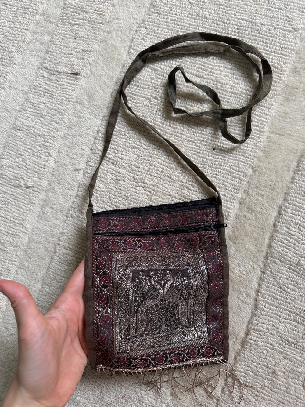 Embroidered Crossbody Indian Bag